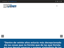 Tablet Screenshot of deportours.com